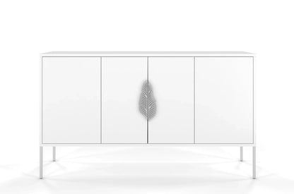 MERLIN White Chest 138CM with Silver Accessories