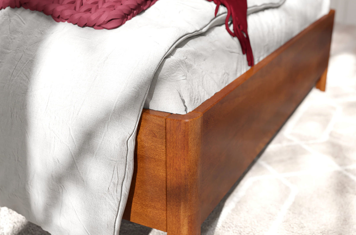 MODENA BC Beech Bed with Lift-Up Storage