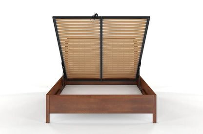MODENA BC Beech Bed with Lift-Up Storage