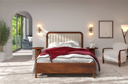 MODENA BC Beech Bed with Lift-Up Storage