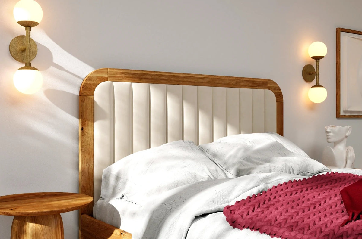 MODENA BC Oak Bed with Lift-Up Storage