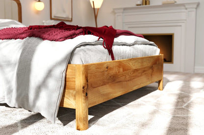 MODENA BC Oak Bed with Lift-Up Storage