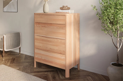 MODENA Beech Chest of Drawers 80CM