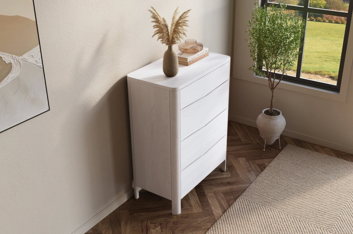 MODENA Beech Chest of Drawers 80CM