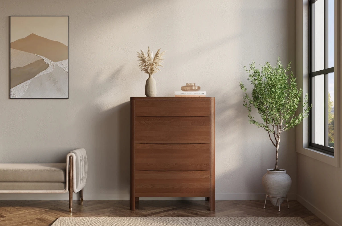 MODENA Beech Chest of Drawers 80CM