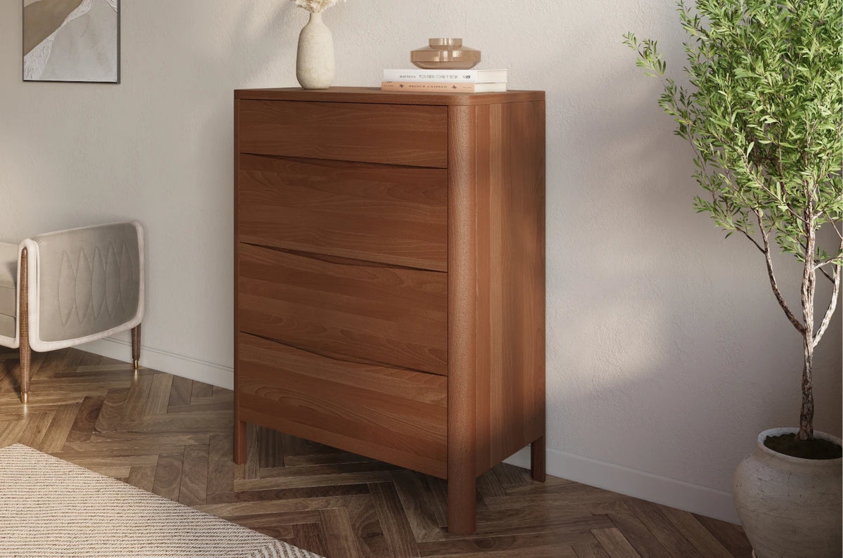MODENA Beech Chest of Drawers 80CM
