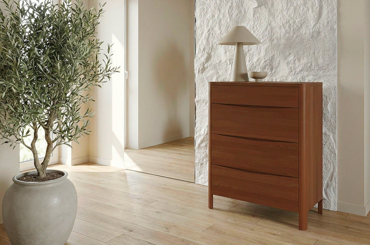MODENA Beech Chest of Drawers 80CM