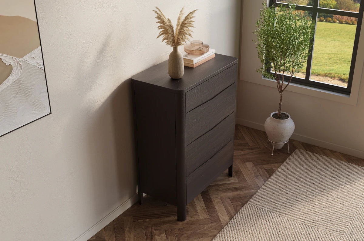MODENA Beech Chest of Drawers 80CM