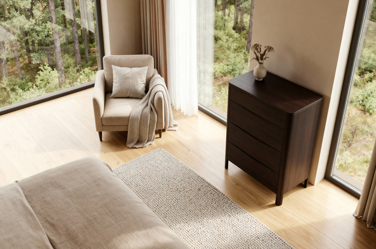 MODENA Beech Chest of Drawers 80CM