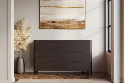 MODENA LOW Beech Chest of Drawers 150CM