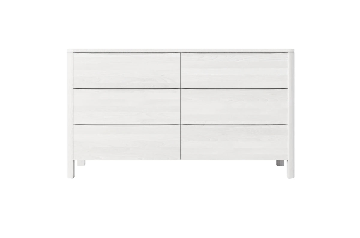 MODENA LOW Beech Chest of Drawers 150CM