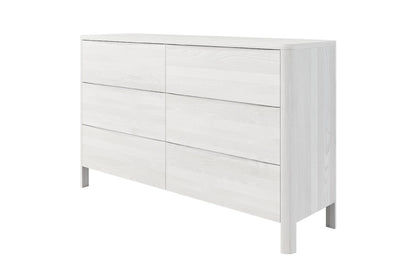 MODENA LOW Beech Chest of Drawers 150CM