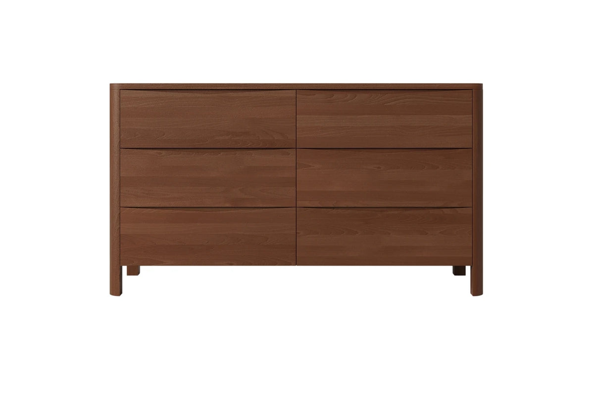 MODENA LOW Beech Chest of Drawers 150CM