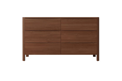 MODENA LOW Beech Chest of Drawers 150CM