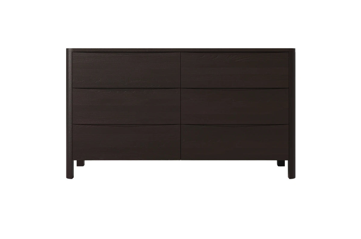 MODENA LOW Beech Chest of Drawers 150CM