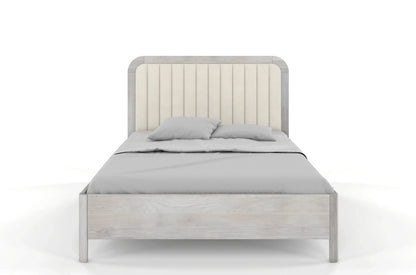 MODENA Oak Bed with Upholstered Headboard