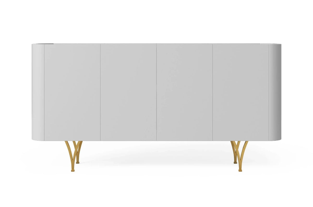 MONZA Grey Chest 160CM with Gold Legs
