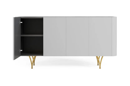 MONZA Grey Chest 160CM with Gold Legs