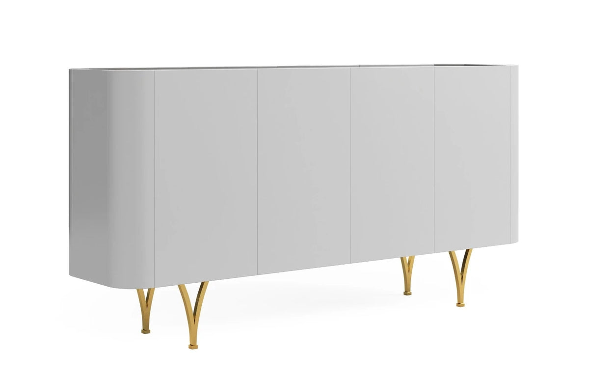 MONZA Grey Chest 160CM with Gold Legs