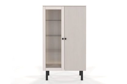 NORVIK High Beech Display Cabinet 80CM