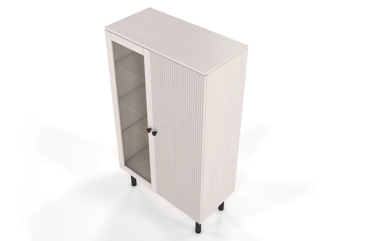 NORVIK High Beech Display Cabinet 80CM