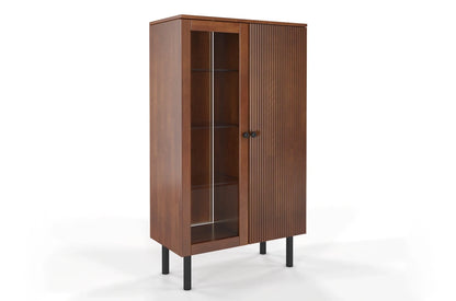 NORVIK High Beech Display Cabinet 80CM
