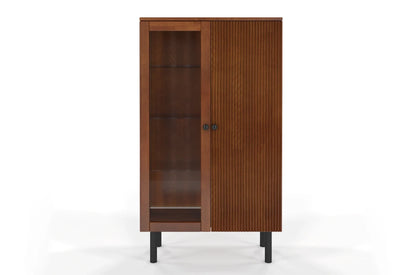NORVIK High Beech Display Cabinet 80CM