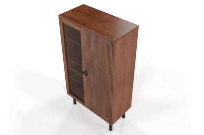 NORVIK High Beech Display Cabinet 80CM