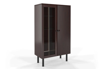 NORVIK High Beech Display Cabinet 80CM