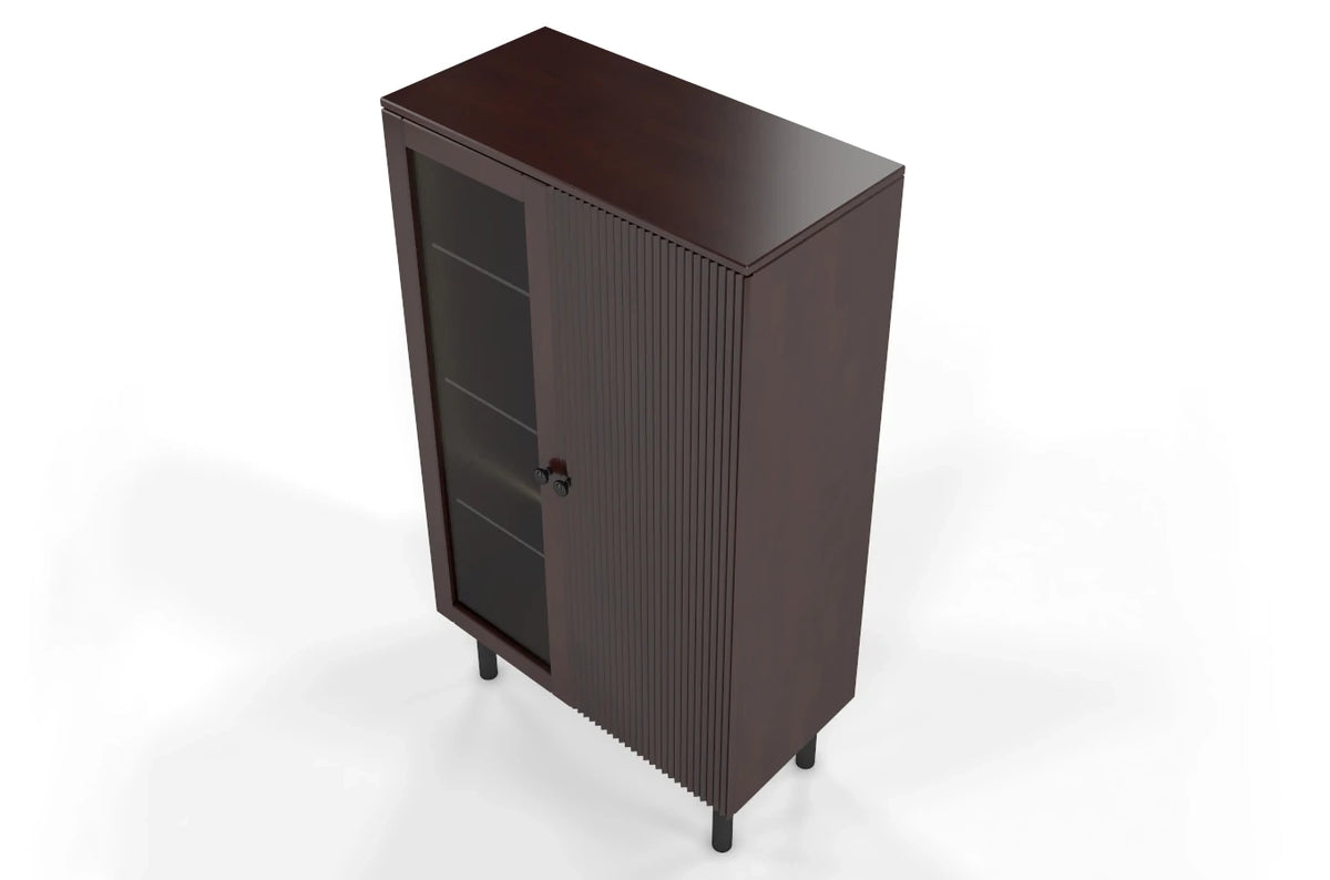 NORVIK High Beech Display Cabinet 80CM