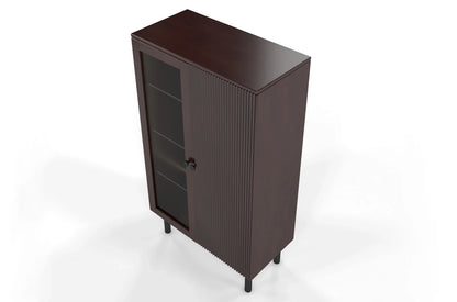 NORVIK High Beech Display Cabinet 80CM