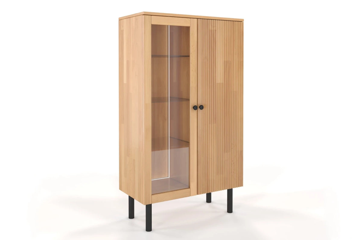 NORVIK High Beech Display Cabinet 80CM