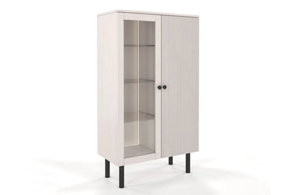 NORVIK High Beech Display Cabinet 80CM