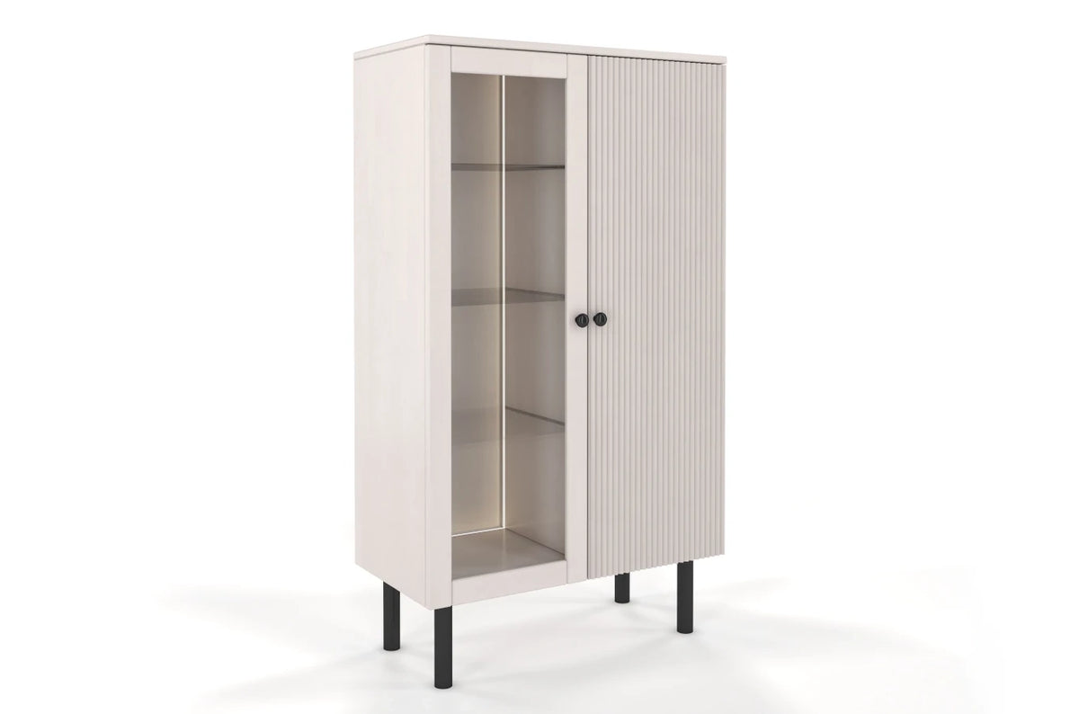 NORVIK High Beech Display Cabinet 80CM