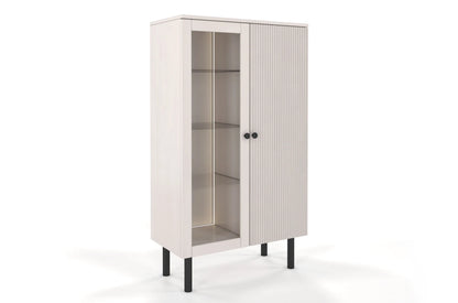 NORVIK High Beech Display Cabinet 80CM