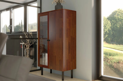 NORVIK High Pine Display Cabinet 80CM