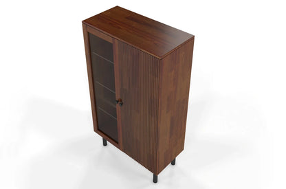 NORVIK High Pine Display Cabinet 80CM