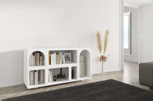 OLIMPIA LONG Bookcase 140CM with Arches