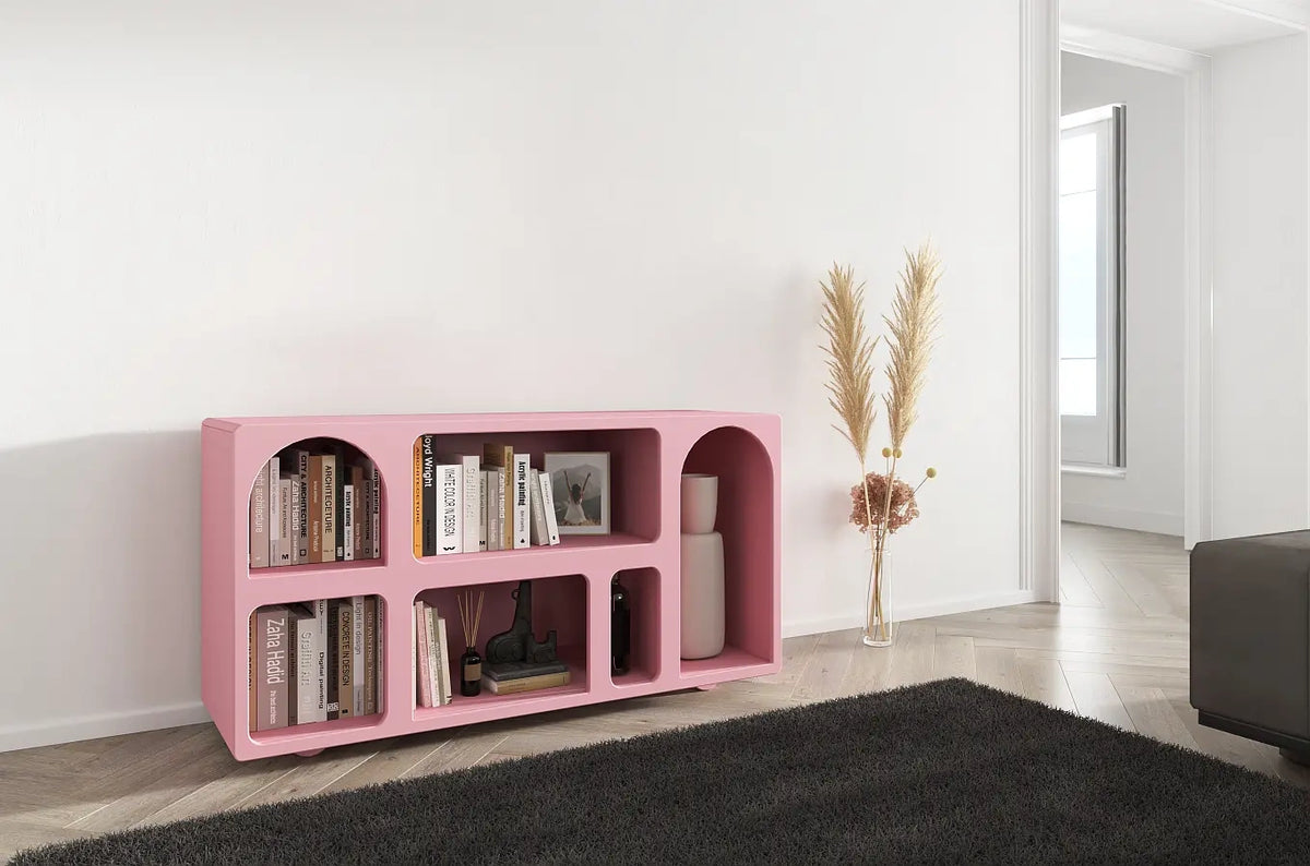OLIMPIA LONG Bookcase 140CM with Arches