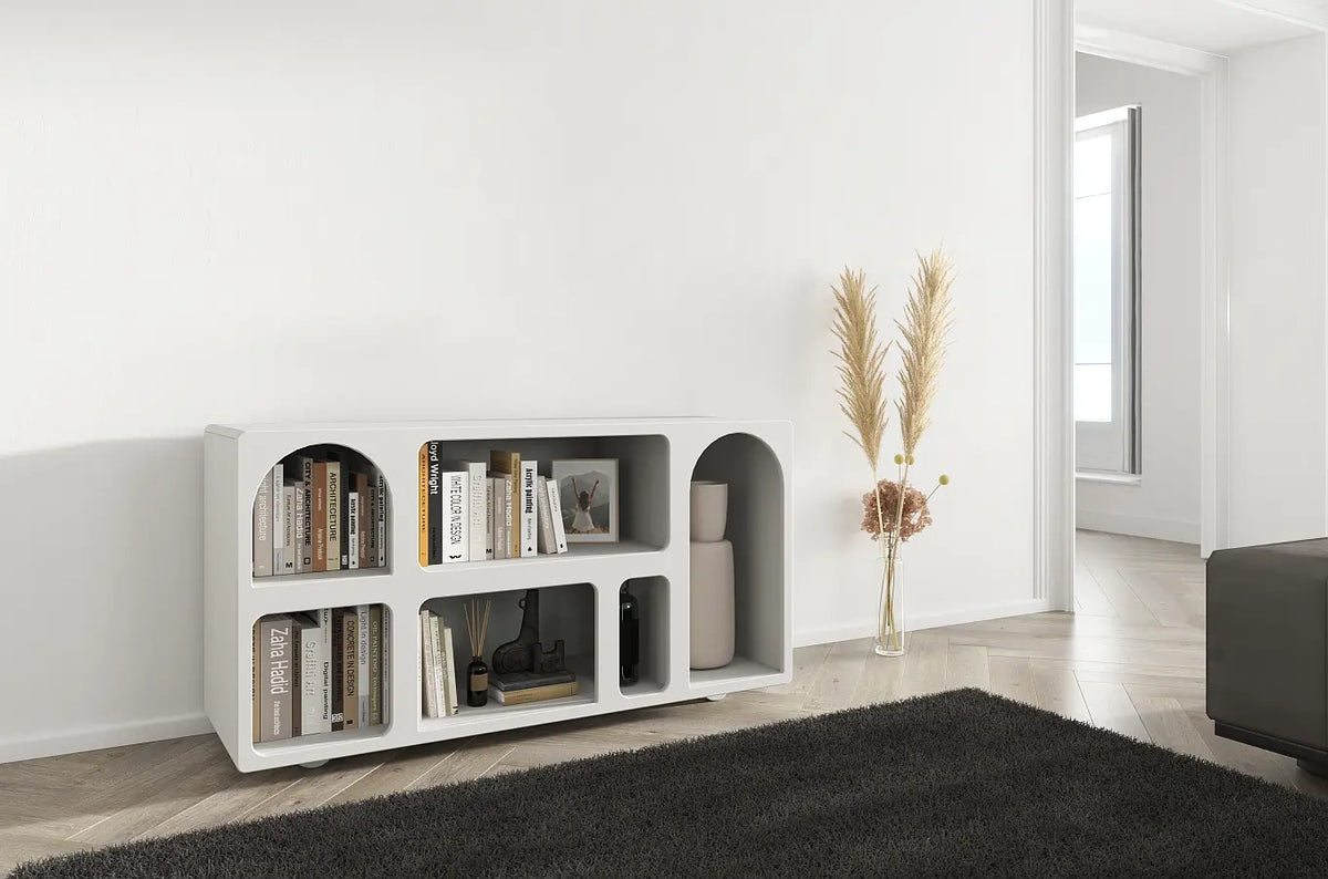 OLIMPIA LONG Bookcase 140CM with Arches