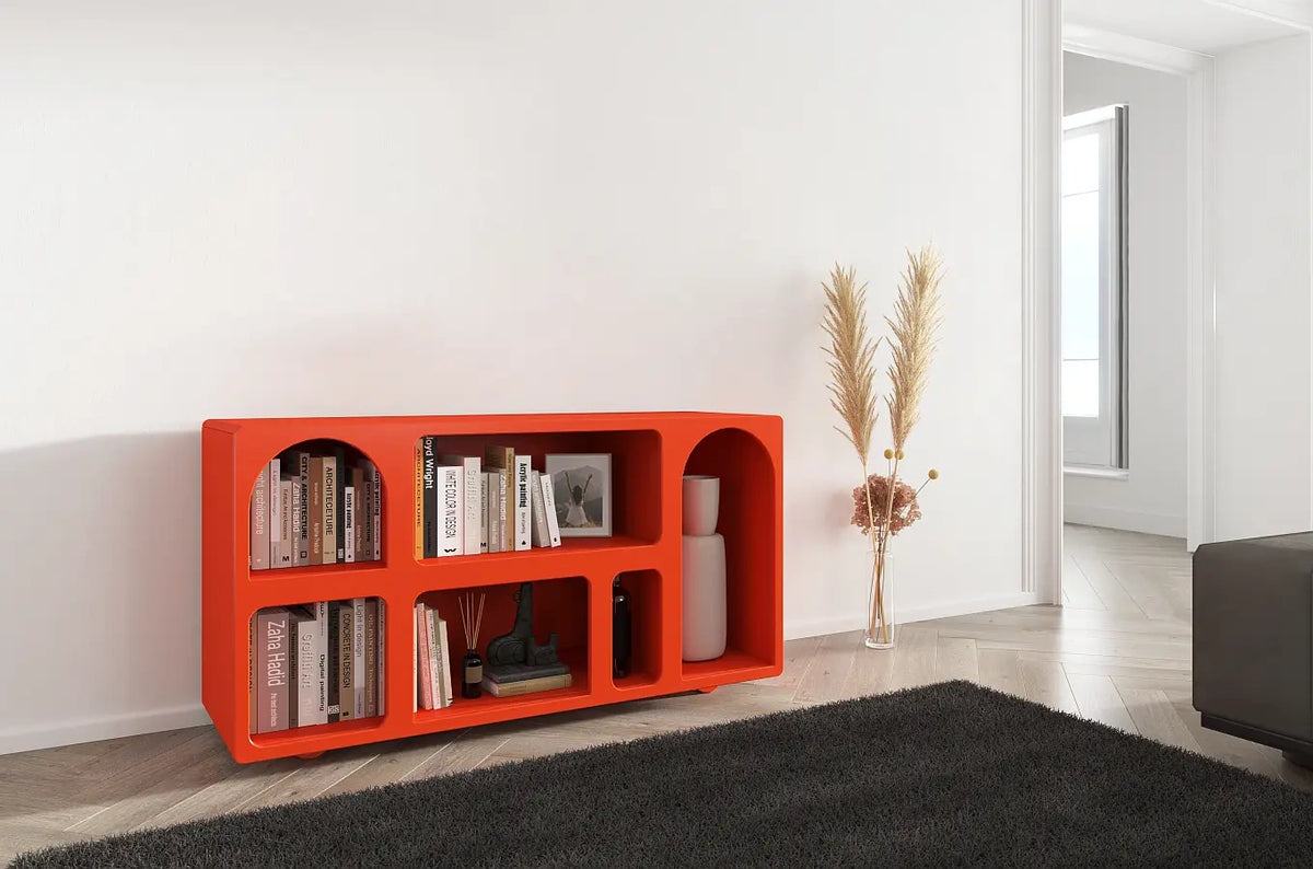 OLIMPIA LONG Bookcase 140CM with Arches