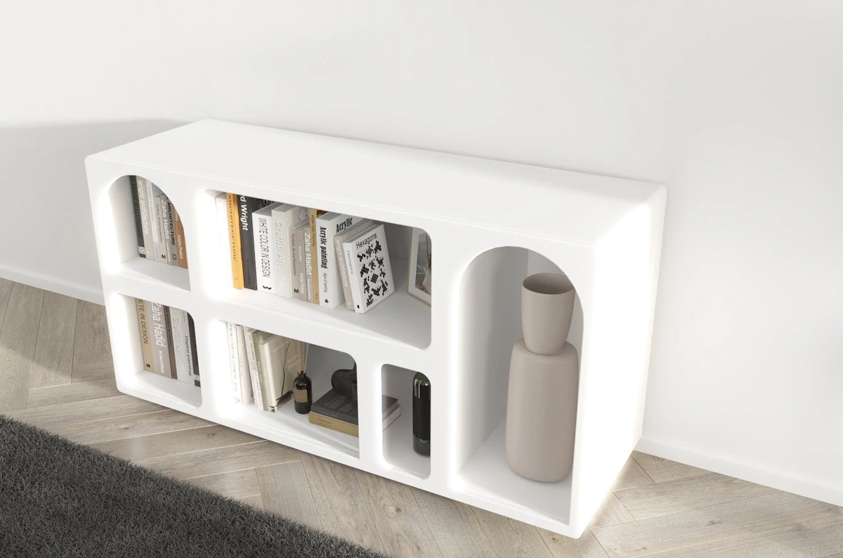 OLIMPIA LONG Bookcase 140CM with Arches