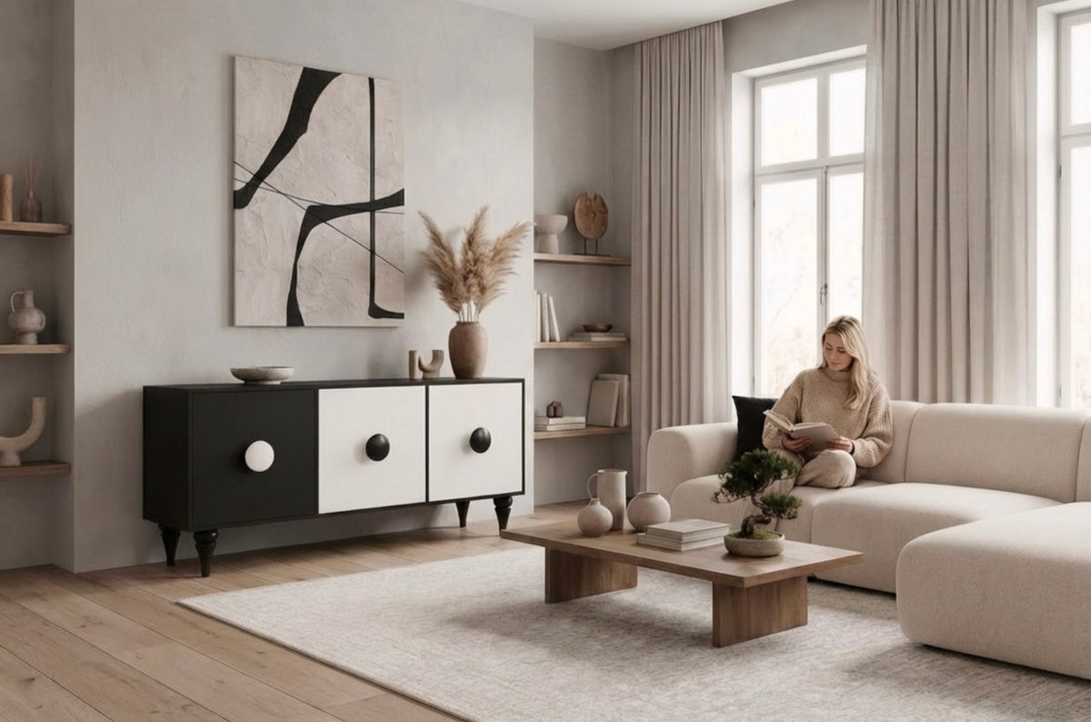 PARADIS Black and White Chest 158CM