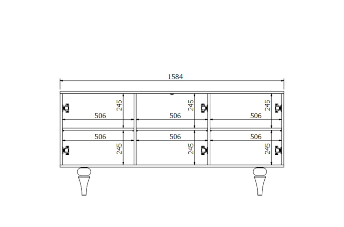 PARADIS Black and White Chest 158CM