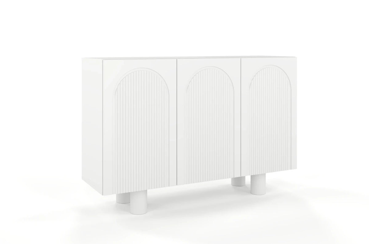 RITA White Chest 135CM with Arches