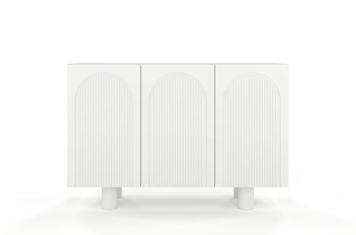 RITA White Chest 135CM with Arches