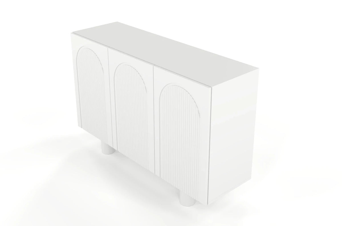 RITA White Chest 135CM with Arches