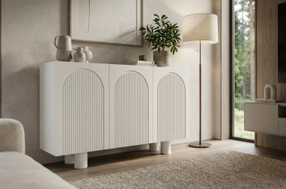 RITA White Chest 135CM with Arches