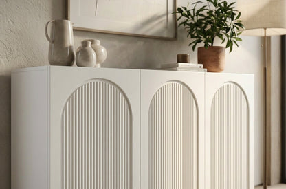 RITA White Chest 135CM with Arches