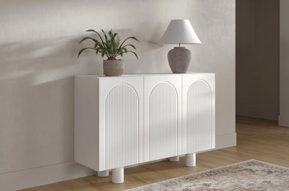 RITA White Chest 135CM with Arches